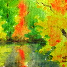 Thumb Kleiner Teich im Herbst